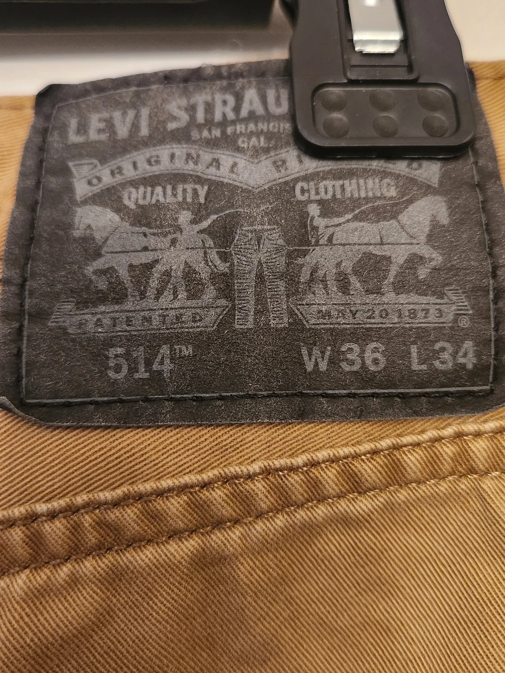 Men's Levi's 514 Straight Fit Brown Pants